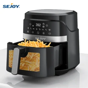8-in-1 Air Fryer 6 Qt, Premium Ceramic Coating,Precise Heating for Even Results, Air Fry, Roast, Bake, Broil,Frozen, Proof,120V