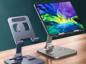 Universal Aluminum Alloy Foldable Desk Phone Holder Mount Stand For iPhone 15 14 Mobile Phone Holder Tablet Desktop Metal Holder