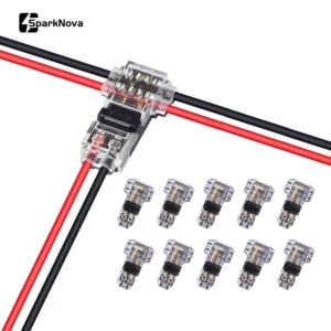 5/10PCS T Tap 2 Pin T2 Quick Splice Connector No Solder No Peel Wire Cable Terminal Auto Electrical Plug Joiners for Car Truck