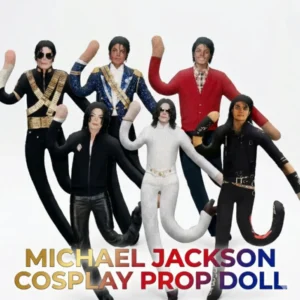 Michael Jackson Cosplay Prop Doll Plush Figure Abstract Joint Mobility Dolls Soft Stuffed Room Decoration Props Collection Gift