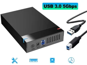 3.5 Inch SSD HDD Case External Hard Drive Enclosure SATA SSD HDD UASP USB 3.0 to SATA III 10TB Hard Drive SSD Case for PC Lapop