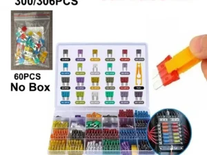 Fuse boxes come in various specifications, with 60 and 120PCS not having medium fuses, while 60PCS are packaged in bags