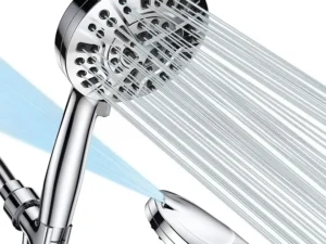 SZRSTH Shower Head with Handheld, High Pressure 10 Modes with 59" Stainless Steel Hose Adjustable Holder