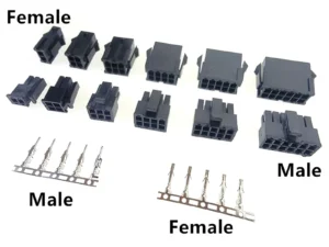 10Set Molex 3.0mm Plug-in Male Female Housing Terminals Connector 2*1/2/3/4/5/6/7/8/9/10/11/12P MX3.0mm Double Row Connector