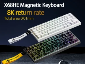 ATTACK SHARK X68HE X68Pro He Magnetic Mechanical Keyboard for Pro Gaming 0.01mm Rapid Trigg 8000Hz SOCD/Rs 0.125ms 128K Rate