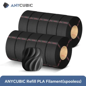 ANYCUBIC 10kg Refill PLA Filament 1.75mm 3D Printer Filament Spooless Durable Bubble Free 3D Printing Material Plastic for Toy