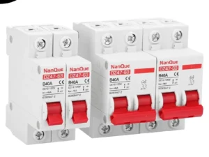 DC MCB 12V 24V 48V 60V 110V Circuit Breaker Battery Protect Switch Positive Negative Short Circuit 2P 10A 20A 50A 100A 125A 150A