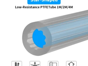 Toaiot Star Shaped Japanese Material PTFE Tube 4mm OD Teflonto Ultra-Smooth Flow DIY 3D Printer For Bambu Lab AMS Creality Voron