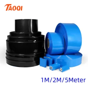 1/2/5M PVC Heat Shrink Tube 18650 Lipo Battery Pack 20 ~ 580mm Insulated Protection Film Wrap lithium Case Cable Sleeve Black