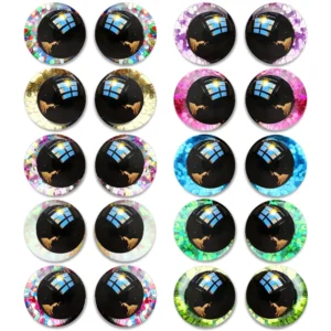 20 unique "eye" toys, available in 14-20mm sizes, 3D cartoon-shaped flashing eyes, safe type of eyes for DIY crafting.