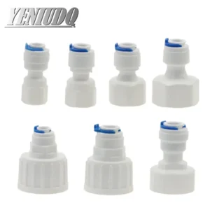 Fit for 1/4" 3/8" OD Tube Pushfit To BSP Female Thread Pipe Quick Connector Fitting Aquarium Reverse Osmosis RO Water Dispenser