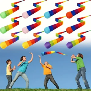 Rainbow Comet Ball Soft Tail 65cm Indoor Outdoor Play Ball Throwing Receiving Ball Park Sports Relax Coordination Training Ball