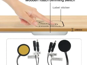 DC12V 24V Penetrable Sensor 5A 60W Wood Board Touch Switch for Cabinet LED Light Touch Switch