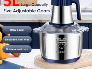 5L Electric Meat Grinders 304 Stainless Steel Food Crusher Multifunctional Vegetable Slicer Chopper Mincer Baby Food Processor