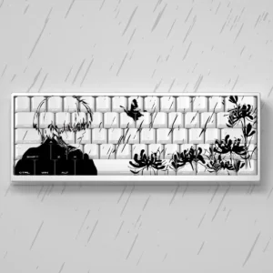 130 Key Kaneki Ken Theme Keycaps Comics Anime Key Cap PBT Cherry Profile Custom Original Handmade Keycap for Mechanical Keyboard