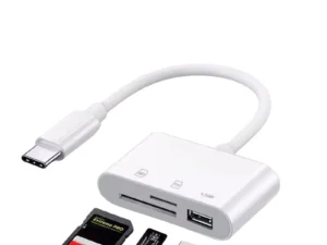 6 in 1 USB C Card Reader OTG Adapter - for SD TF Card, USB Flash Drive, Compatible with Android Phone, Windows PC, MacBook, iPad