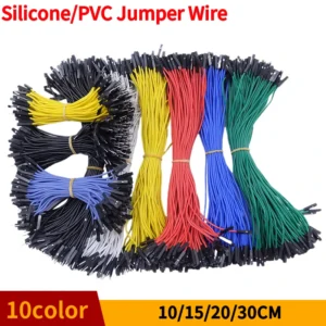 Silicone Jumper Wire 1Pin Dupont Cable 26AWG PVC Copper Male Female Solderless Electric Line Connector For DIY Arduino Wire