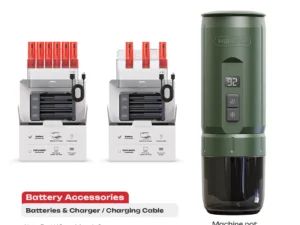 HiBREW 3.6V 18650 Rechargeable Battery Pack 3500mAh*3/6 Portable Espresso Coffee Machine  Coffee Accessory Travel Camping