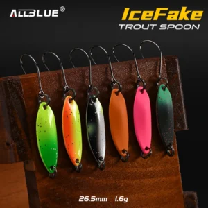 ALLBLUE IceFake 1.6g Brass Spoon Metal Fishing Lure for Stream Area Trout Tackle Artificial Bait