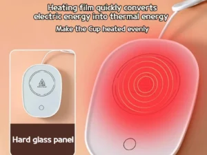 Electric Mug Warmer Heating Coaster 55°C for Coffee and Milk Tea Thermostatic Pad Heating Mat for Kitchen Use Beverage Heating