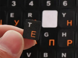 Russian Letters Keyboard Stickers Frosted PVC Waterproof Cover Sticker for Universal Notebook Computer Desktop Keyboard Laptop