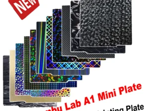 For Bambu Lab A1 Mini Build Plate Textured PEI Sheet PEO PET Carbon Fiber Spring Steel Sheet Plate for Bambulab Bamboo A1 Mini
