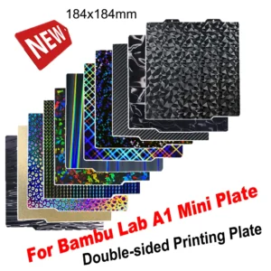 For Bambu Lab A1 Mini Build Plate Textured PEI Sheet PEO PET Carbon Fiber Spring Steel Sheet Plate for Bambulab Bamboo A1 Mini