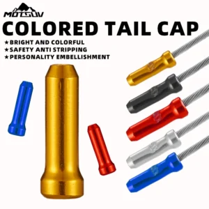 VXM Bicycle Line Pipe Tail End Brake Wire Cap Cycling Aluminium Shift Wire End Caps Tips Crimp Colored Line Cap Bike Accessories