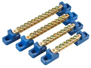 1pcs 6*9 Copper Ground Bar - 4/6/8/10/12 Hole Terminal Block for Distribution Box Zero Ground Wiring Connection