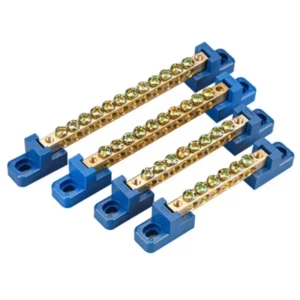1pcs 6*9 Copper Ground Bar - 4/6/8/10/12 Hole Terminal Block for Distribution Box Zero Ground Wiring Connection