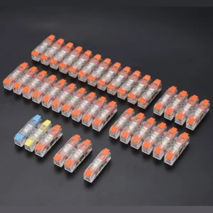 Wiring Terminal Quick Press Type Electrical Docking 2-12 Pin Screw Fixing Compact Wire Connector Push-in Type Terminal Block