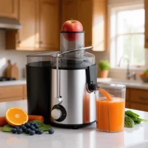 Multifunctional Juicer, Blender, Food Processor 3 Inch Wide Mouth Extractor for Fruits and Vegetables. Easy to Clean, Simple to Assemble, Fully Detachable. Features a High Juice Yield and Rapid Extraction for Fresh Fruit Vegetable Juices.