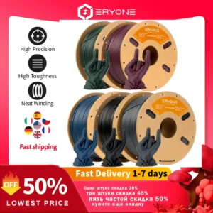 ERYONE Big Sale 3,5,10KG PETG Carbon Fiber Premium Filament 3D Print,Multicolor Available,petg-cf filament,1KG/Spool