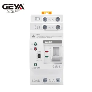 ATS Mini Automatic Transfer Switch 220V Din Rail Dual Power Electrical Selector Switches Uninterrupted Power 63A