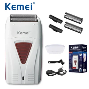 Kemei KM-3382 Men's Electric Shaver USB Charging Shaving Machine Cordless Shaver Male Professional Beard Razor Shaved Head