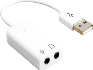 7.1 Channel External USB Sound Card with 3.5mm Jack USB Audio Adapter For Headphone and Microphone Compatible with MacBook