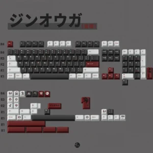 PBT Cat Keys Stygian Zinogre Keycap Mechanical Keyboard 142 Keys/Sets Cherry Profile DYE Sublimation ISO Enter For Cross Switch