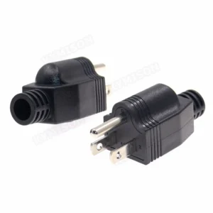 US American 3 Pin Nema 5-15P AC Electrical Power Male Plug Adaptor Adapter Wire Rewireable Extension Cord Connector