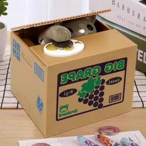 Cute Automated Panda Cat Steal Coin Bank Money Saving Box Electronic Money Boxes Kids Gift Piggy Banks Hot Sale