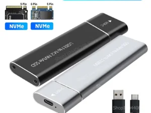 M2 SSD Case M.2 NVMe SATA SSD Enclosure Adapter 10Gbps USB 3.1 Type C Dual Protocol External Enclosure Supports M And B&M Keys