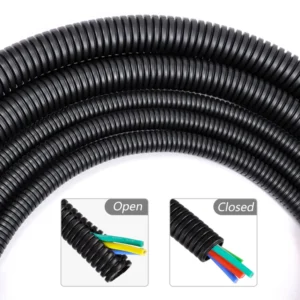 3/5/10m PP Insulated Corrugated Pipe AD 7.5 ~ 34.5mm Wire Harness Threaded Hose Plastic Auto Mechanical Line Protection Sleeving