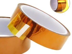 30m Long Gold Finger High Temperature Resistant Tape Polyimide Tape Multi Size Pet Anti Static Lithium Battery Insulation Tape