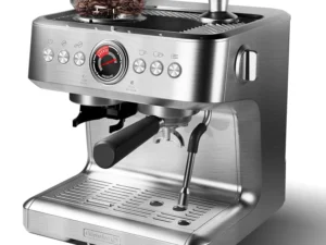 Espresso Machine with Grinder 20 Bar Semi-Automatic Coffee Maker PID Control Milk Frother Steam Wand 95Oz Water Tank for Home