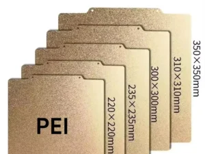 2 sided Magnetic PEI Powder Sheet 235/257/310/mm Double Sided Spring Steel Sheet Textured For Ender 3 CR10 P1P SW-X1 Build Plate