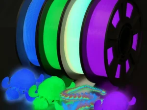 Glow in The Dark Filament Multicolor, Green, Blue, Purple and Rainbow, PLA Filament 1.75 mm, 3D Printer Filament Bundle,
