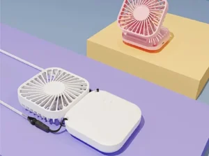 Mini Folding Hanging Neck Fan Foldable Hanging Neck Fan Mini Folding Personal Fan, 3 Speeds USB Charging For Travel Indoor And O