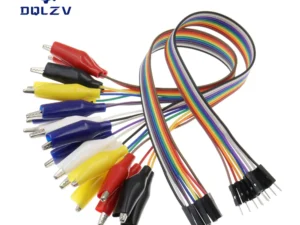 Diymore Alligator Clip To Dupont Wire 10Pin Male Crocodile Clip To Jumper Wire 10pin Female Test Lead for Arduino Raspberry Pi