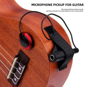 Professional-Grade Acoustic Guitar Pickup Piezo Contact Pickup for Guitar Ukulele Banjo, Kalimba, Harp -Easy to install