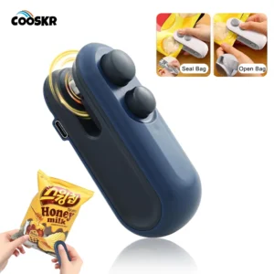 Mini Heat Bag Sealer Rechargeable Food Packaging Heat Sealer Handheld Plastic Bag Sealing Machine Food Package Clip Bag Sealer