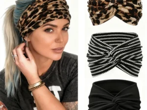 Loose Sports Headband for Women, Yoga Elastic Headband for Running, Tied Headband for Sports Hair Accessories
